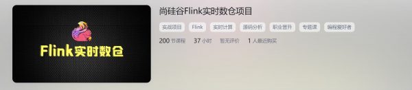 尚硅谷Flink实时数仓项目，实战视频+源码解析百度云-乐学教程网