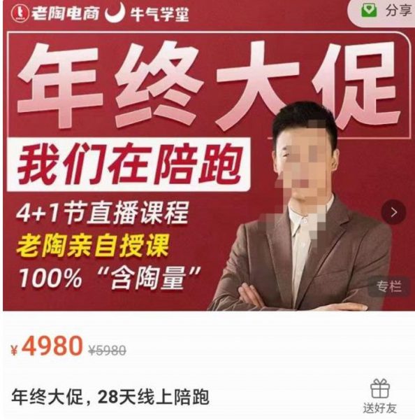 老陶拼多多课线上陪跑1-10期，拼多多实战运营教程-乐学教程网